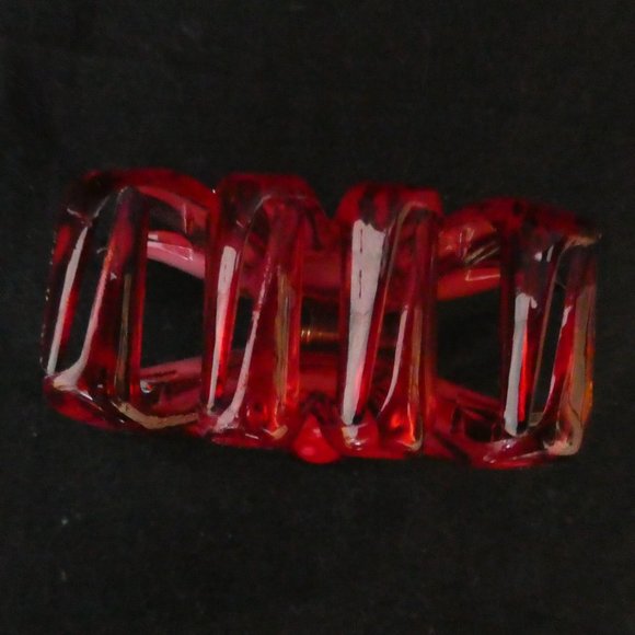 Beautiful| SET OF 3 | Floral Claw Clips | Red, Blue and Orange Flowers - Picture 7 of 11